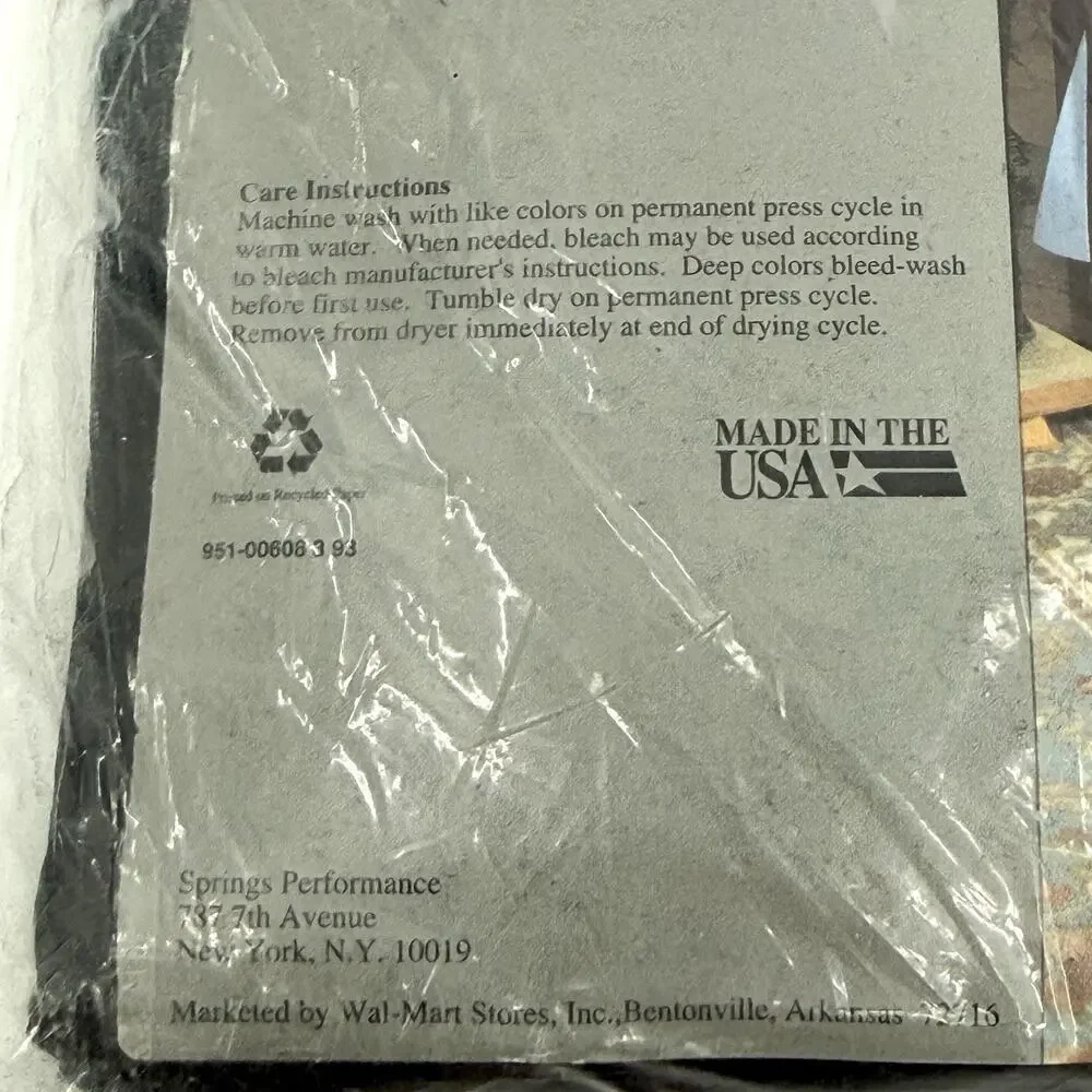 Jubilee FULL Flat Sheet 180 Thread Count BLACK Soft Percale Made in USA NIP